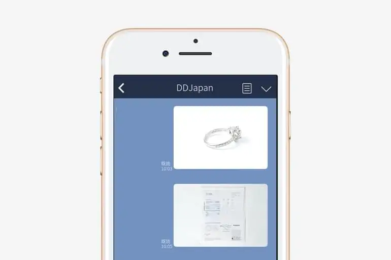 商品の写真を送信